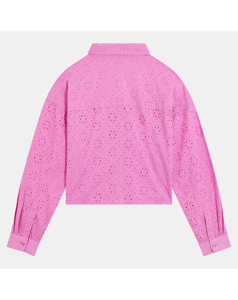 Blouse Leila broderie rose