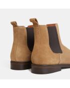 Chelsea Boots en Cuir beiges