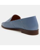 Mocassins en Cuir bleu jean