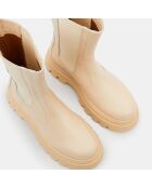 Chelsea Boots en Cuir All R écrues