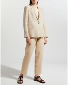 Veste 100% Lin Ruis beige