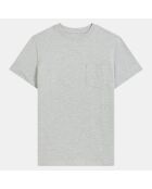 T-Shirt Laurent mc poche gris chiné