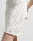 Robe en maille ajourée Niki écrue