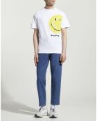 T-Shirt en Coton Bio Bloose s mc smiley blanc