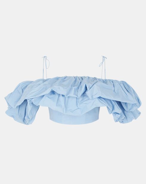 Top Antoinette bleu ciel