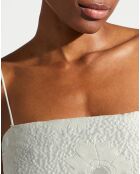 Robe gaufrée Anny blanche