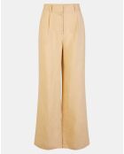 Pantalon 100% Lin Ravia beige