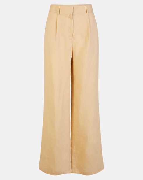 Pantalon 100% Lin Ravia beige