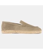 Espadrilles en Velours de Cuir Salvador vertes