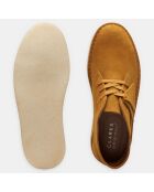 Desert boots en Velours de Cuir Coal camel