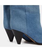 Bottines en Denim bleues - Talon 8 cm