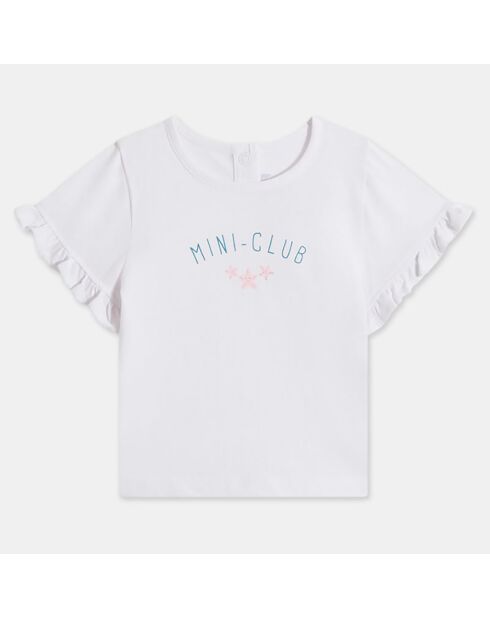 T-Shirt Iraja mc froufrou blanc
