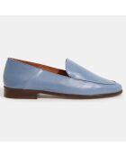 Mocassins en Cuir bleu jean