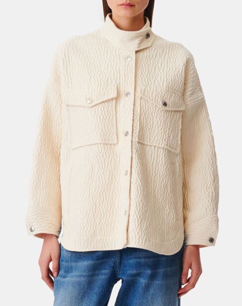 Veste texturée Rosana beige