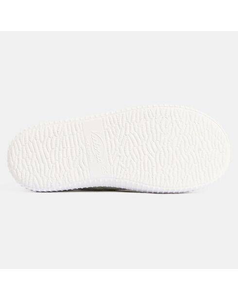 Baskets en Toile biologique vert clair
