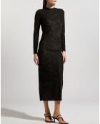 Robe Mireille dos ouvert noire