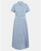 Robe en denim Namibie bleue
