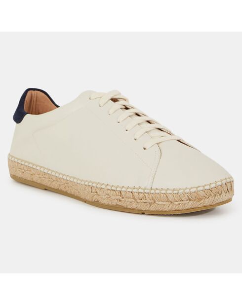 Baskets espadrilles en Cuir blanches