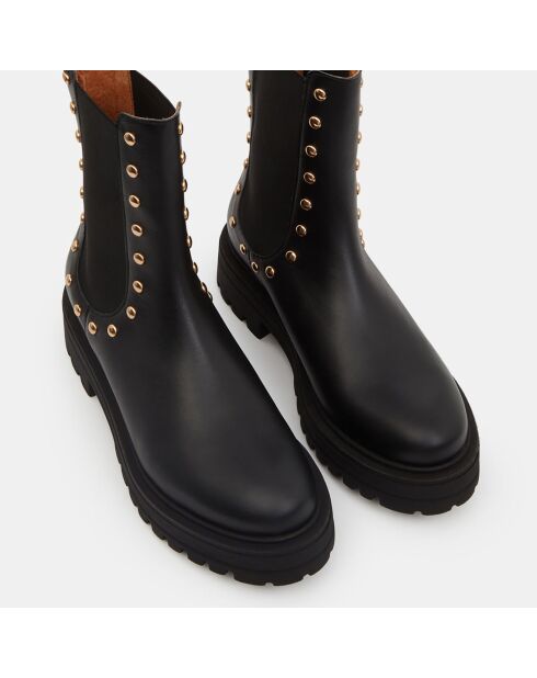 Chelsea Boots avec studs noires