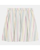 Jupe en Coton Bio Divine bis rayée multicolore