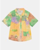 Chemise en Velours Nora multicolore