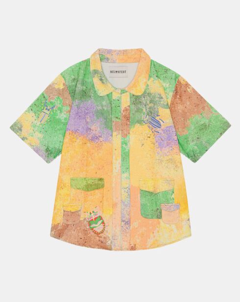 Chemise en Velours Nora multicolore