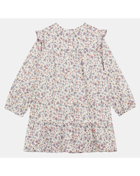 Robe en Coton Bio Alexandra poplin aop multicolore