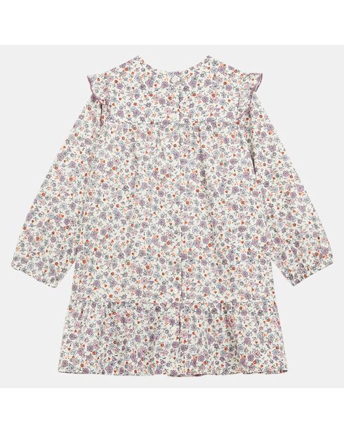 Robe en Coton Bio Alexandra poplin aop multicolore