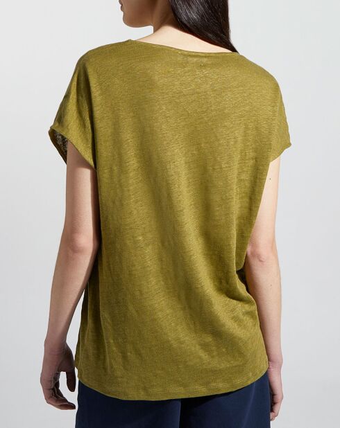 T-Shirt 100% Lin Rastrapi kaki