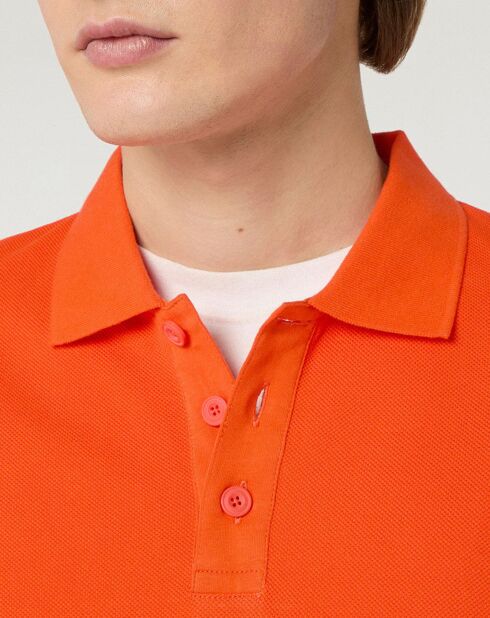 Polo Dolpiq ml piq orange vif