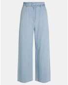 Pantalon large Lucia bleu