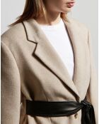 Veste en Laine & Cachemire mélangés Mille beige
