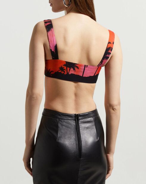 Top Muse bralette rose/orange/noir