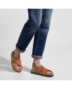 Sandales en Cuir camel