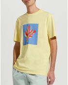 T-Shirt Fishigraf 1 mc print jaune clair