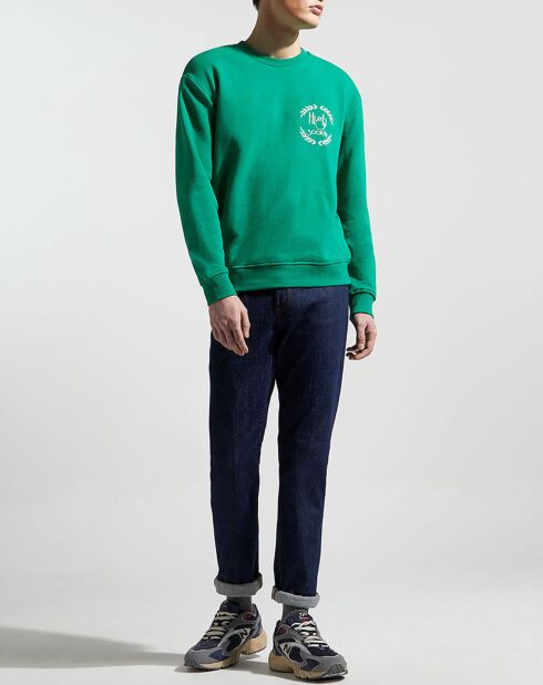 Sweat Featpri imprimé vert foncé