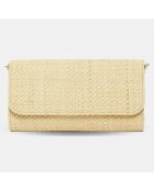 Pochette Pepino Raphia naturel 25x13x2 cm