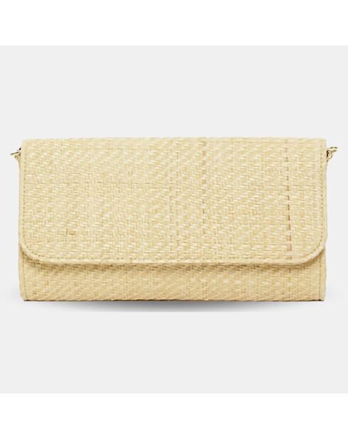 Pochette Pepino Raphia naturel 25x13x2 cm