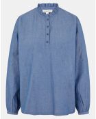 Top Rill chambray bleu