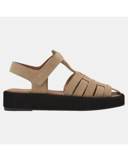 Sandales en Cuir Gigi beiges