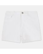 Short en Coton Bio Moona twill blanc