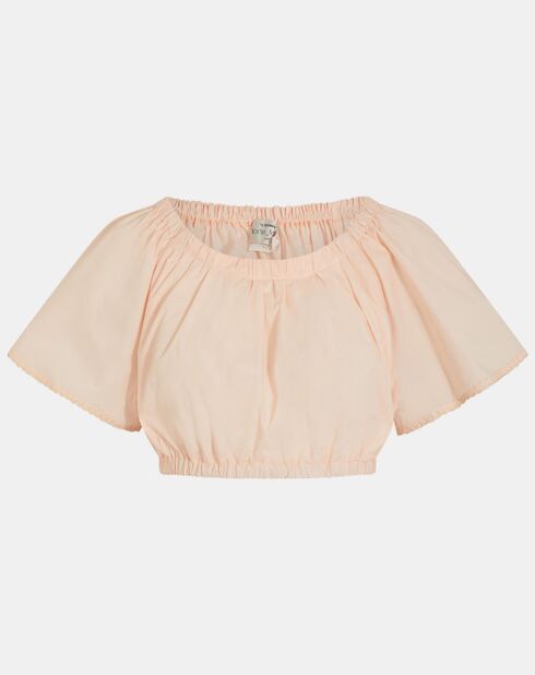 Lichtroze cropped top