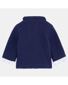 Cardigan Alban1 tricot bleu marine