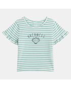 T-Shirt Iraja mc froufrou blanc/vert
