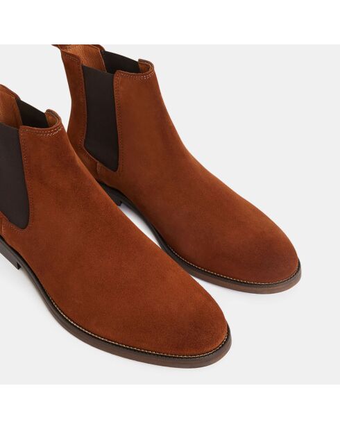 Chelsea Boots en Cuir camel