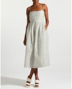 Robe gaufrée Anny blanche