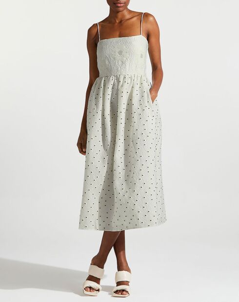Robe gaufrée Anny blanche