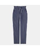 Pantalon Jupla à rayure blanc/bleu