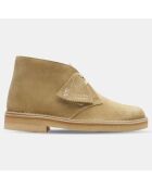 Desert boots en Velours de Cuir beiges