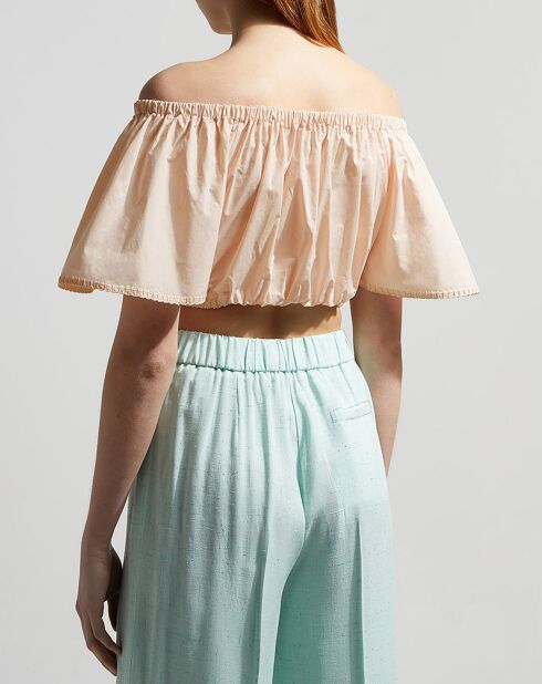 Top Cropped rose clair
